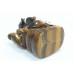 Handcrafted Natural brown tiger's eye Stone God Ganesha religious figure